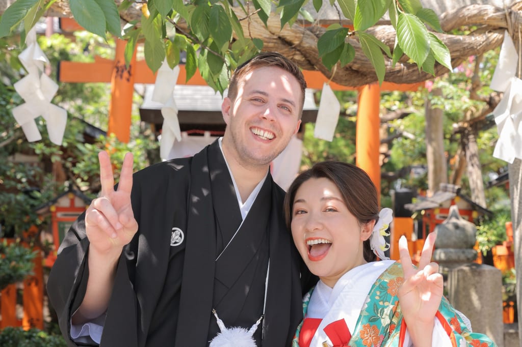 HAPPY SMILE！が素敵なおふたりと【祇園】和装ロケーション♪