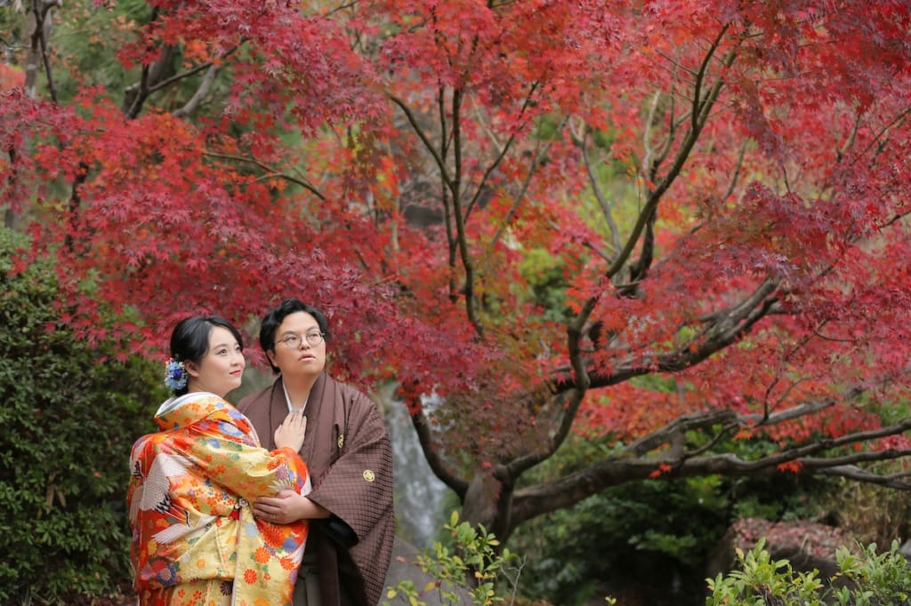 紅葉の和洋ロケーション