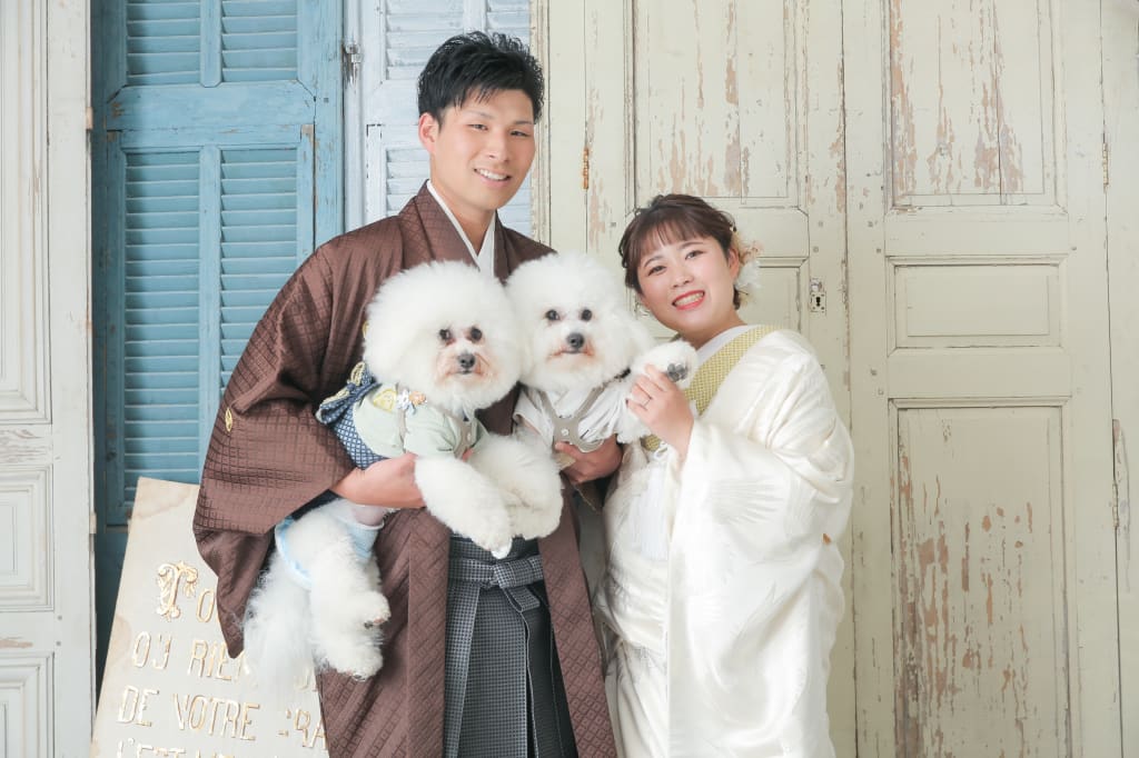 ワンちゃんと一緒に！和装ハウススタジオプラン