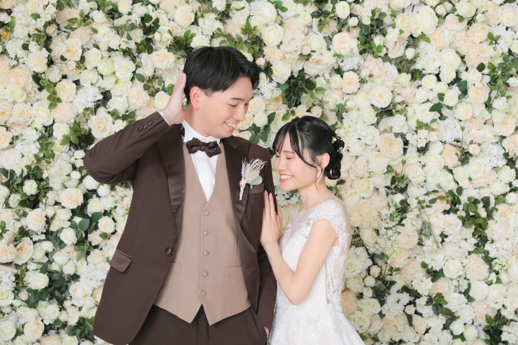 楽しくスタジオ撮影♪ 自然体なおふたりの和洋フォト