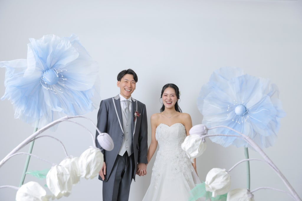 	笑顔溢れるスタジオ撮影