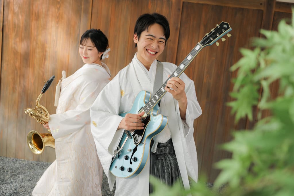 お二人の思い出の楽器を持ってきてくださいました！