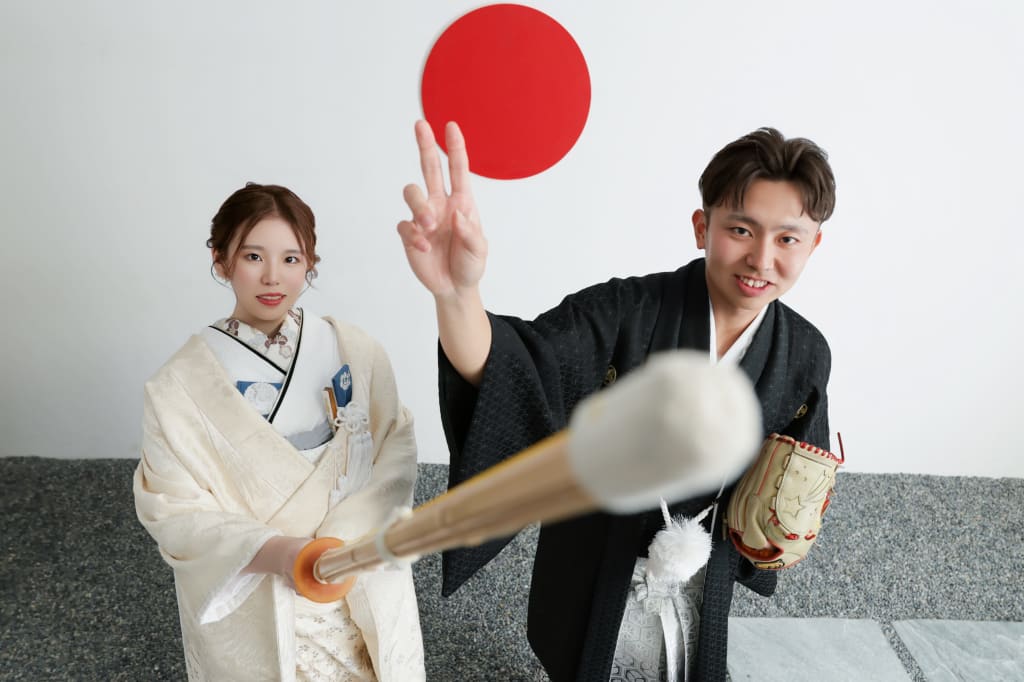 和装の屋内庭園撮影！