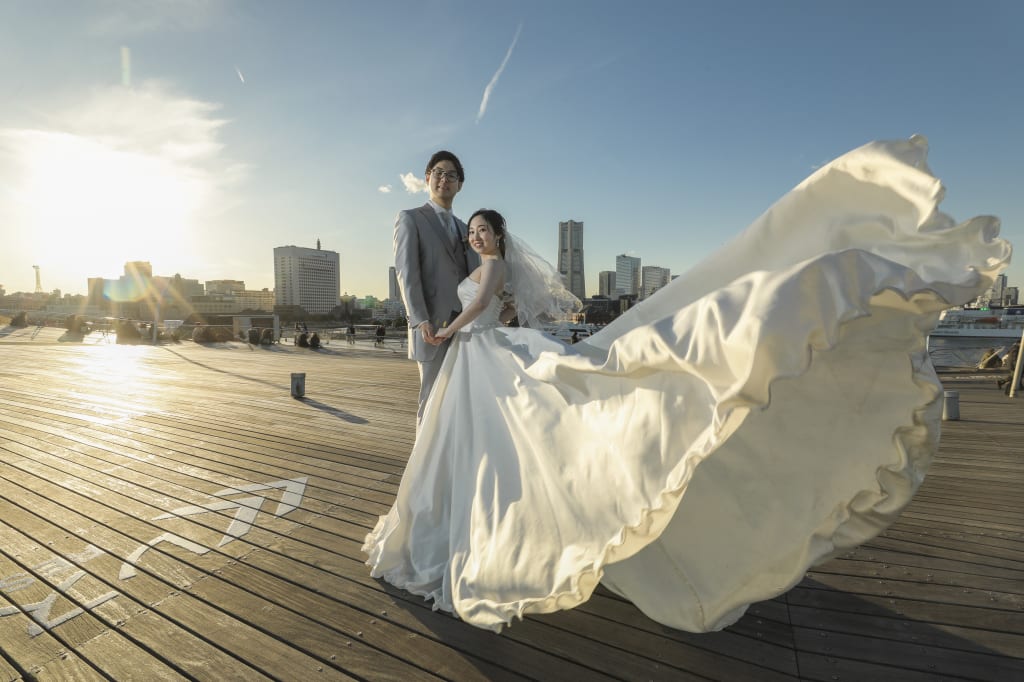 晴れた日の大桟橋