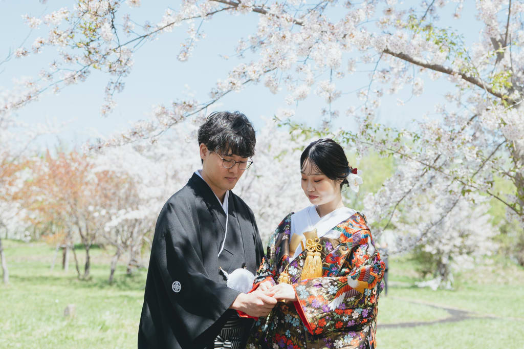 豊平川桜の杜公園 | デコルテフォトグラフィー | 前撮り・フォトウェディング