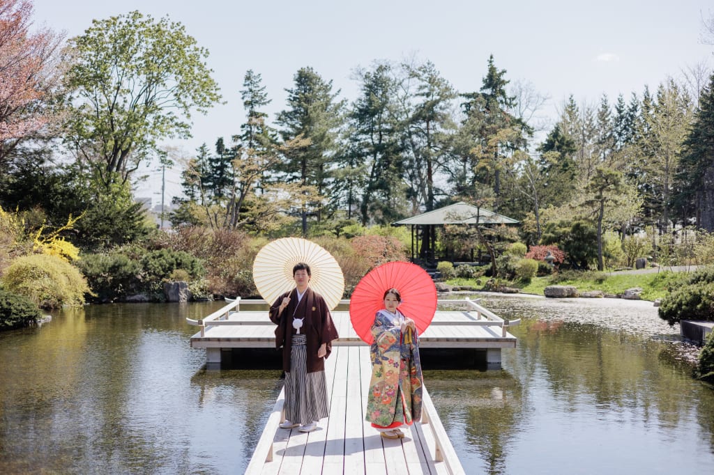 百合が原公園で桜と、花と