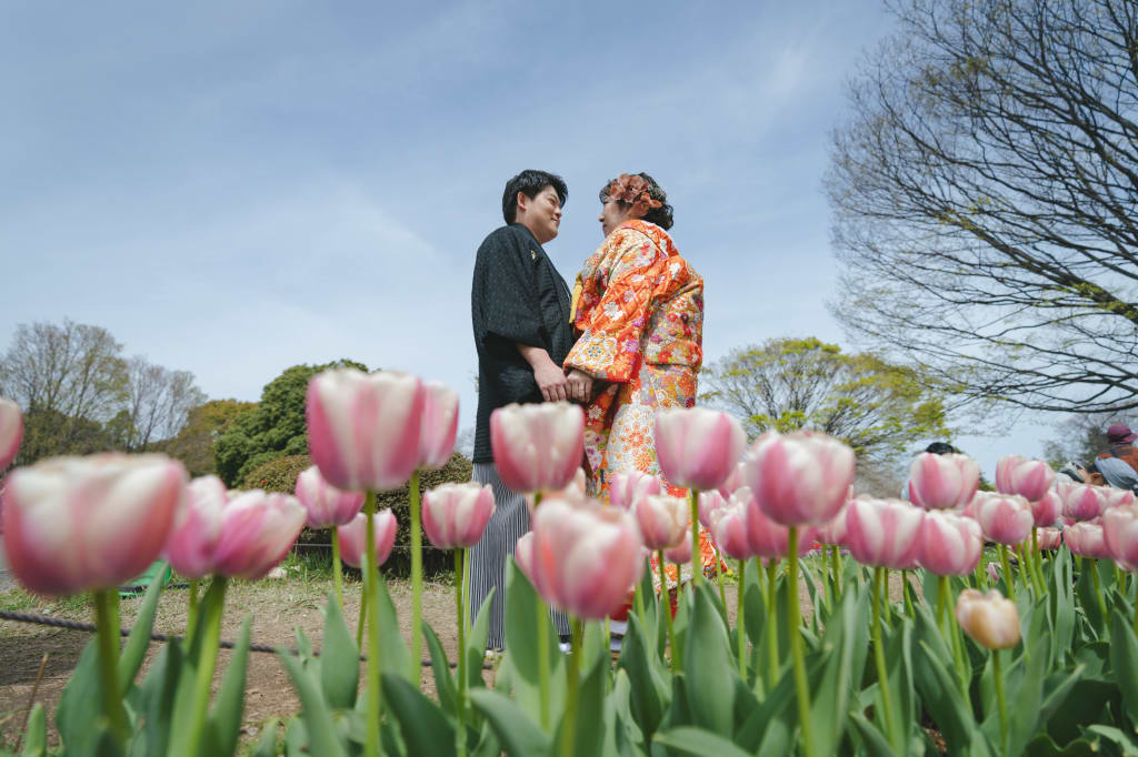 春の花々とロケーション撮影！