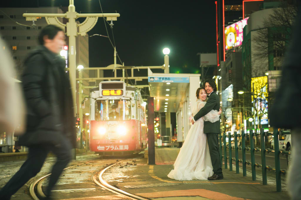 すすきの・大通周遊ロケーションプラン | フォトウェディング・前撮り・結婚写真