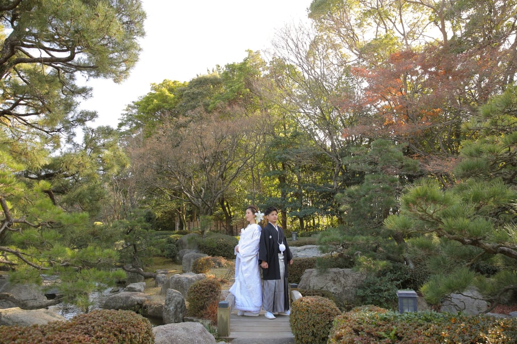 冬の大濠日本庭園