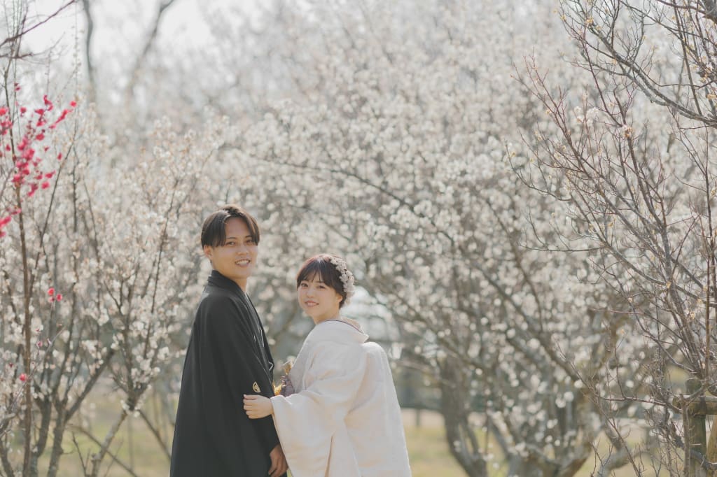 梅公園 | デコルテフォトグラフィー | 前撮り・フォトウェディング