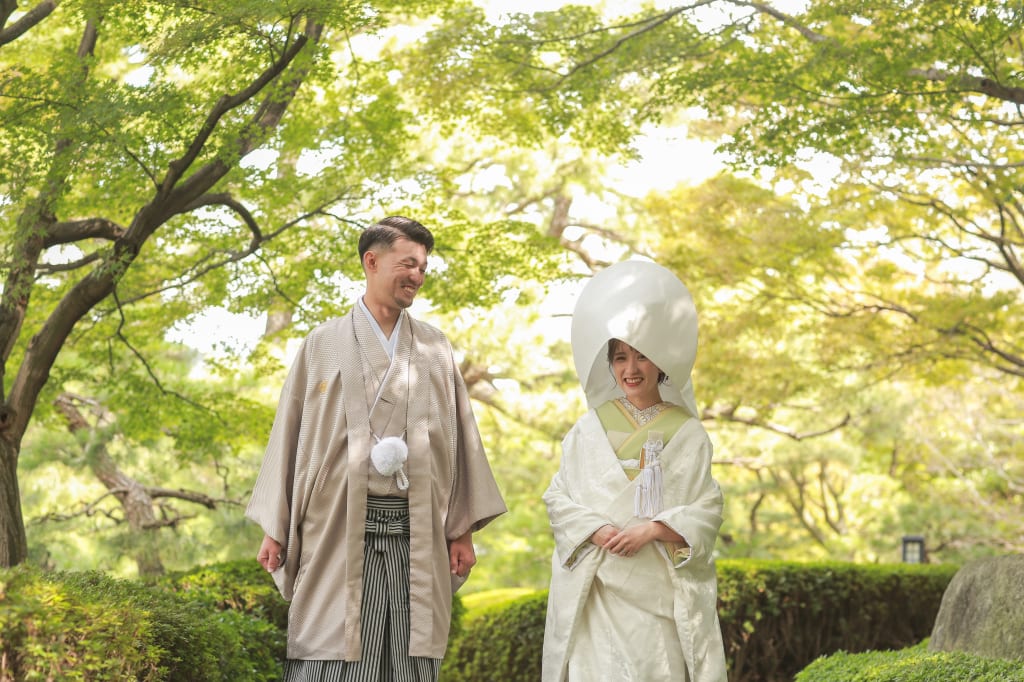 大濠日本庭園 | デコルテフォトグラフィー | 前撮り・フォトウェディング