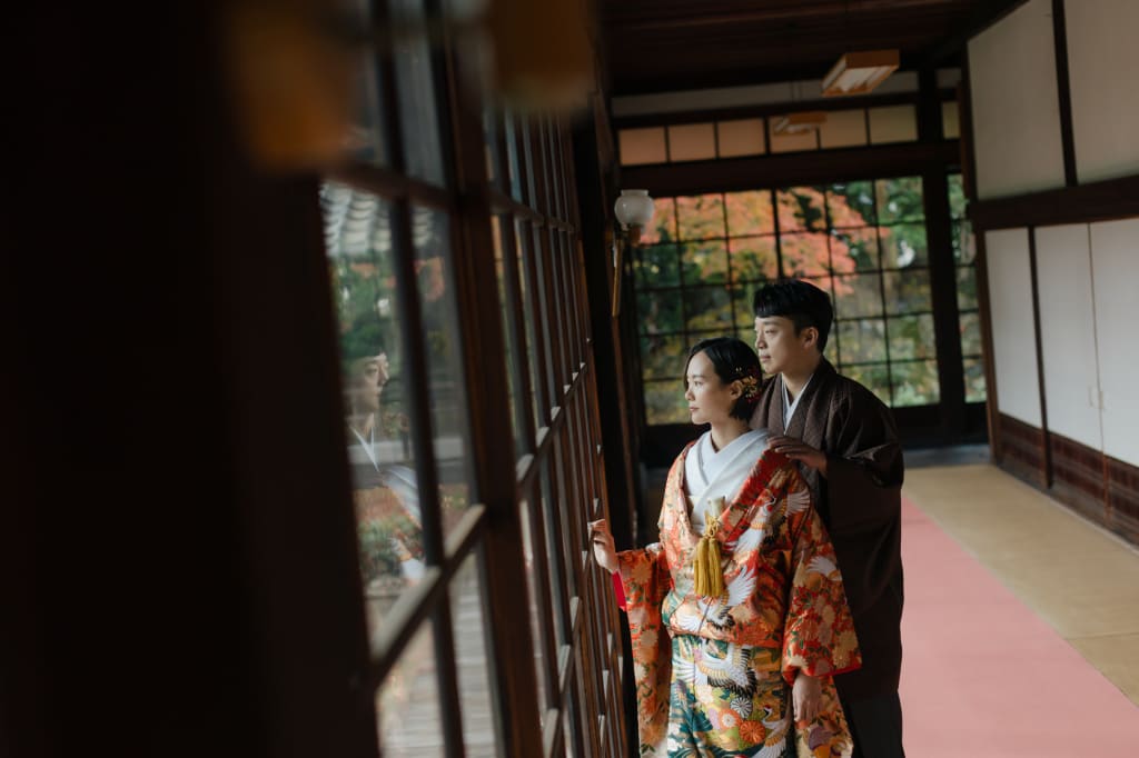 立本寺でしっとりウエディング