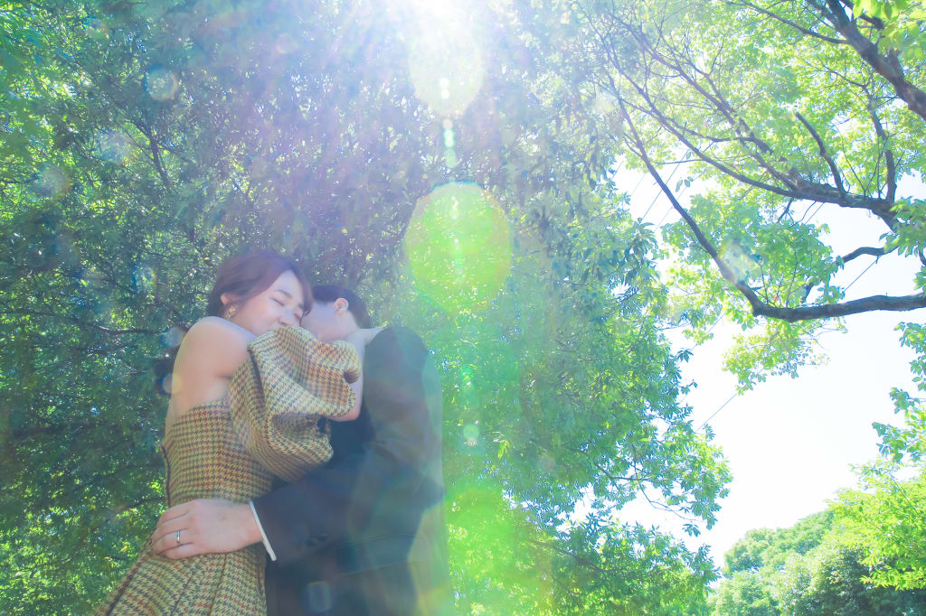 深緑に囲まれてフォトウェディング