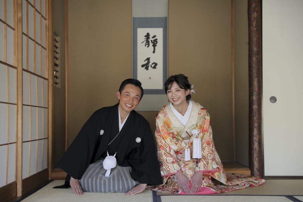 【目白庭園】茶室＋お庭で撮影