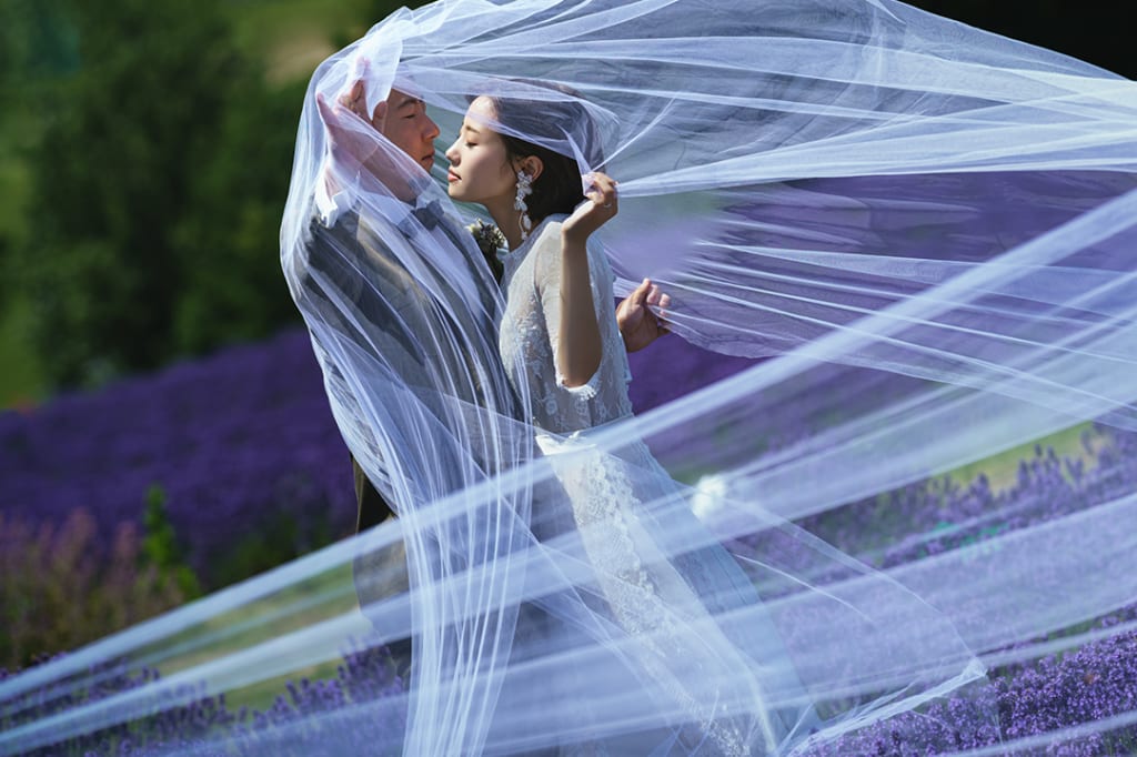 かなやま湖ラベンダー園プラン | フォトウェディング・前撮り・結婚写真