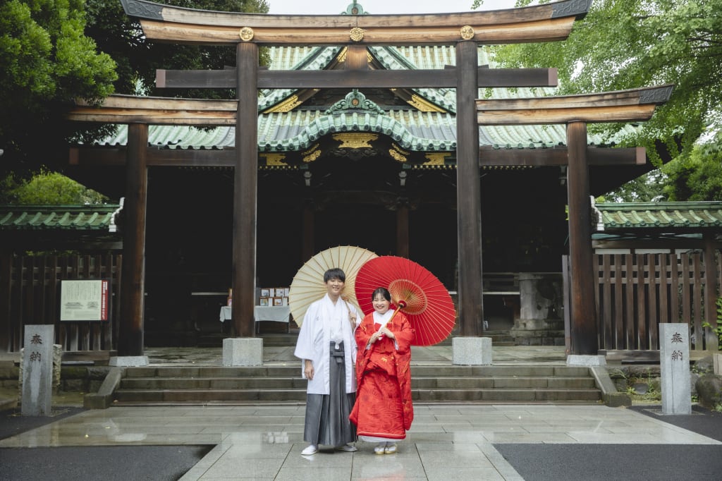 雨の日の牛嶋神社