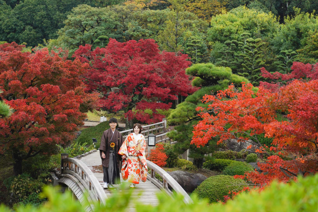 今年の紅葉ピーク！大仙公園ロケーション！