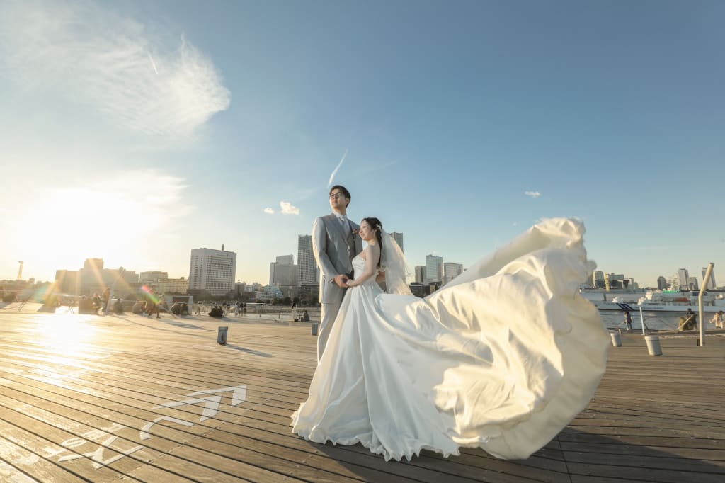 ウエディングフォトの定番【大桟橋ロケーション】