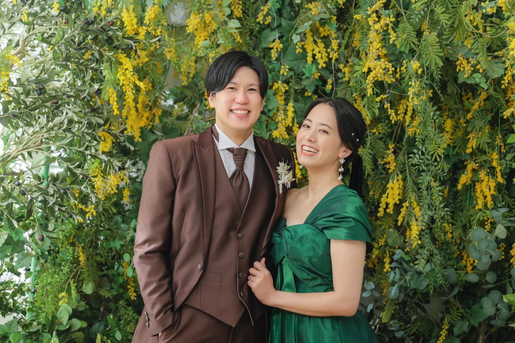 洋装のスタジオでウェディングドレス✖️カラードレス！