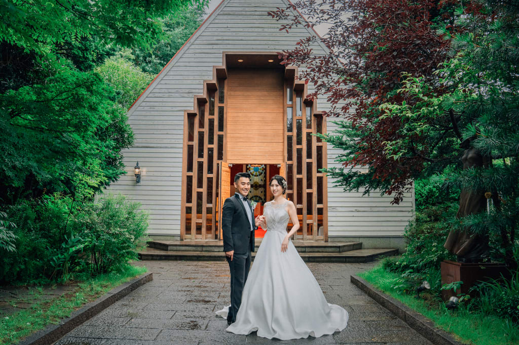 エグリーズ ドゥ 葉山庵 | デコルテフォトグラフィー | 前撮り・フォトウェディング