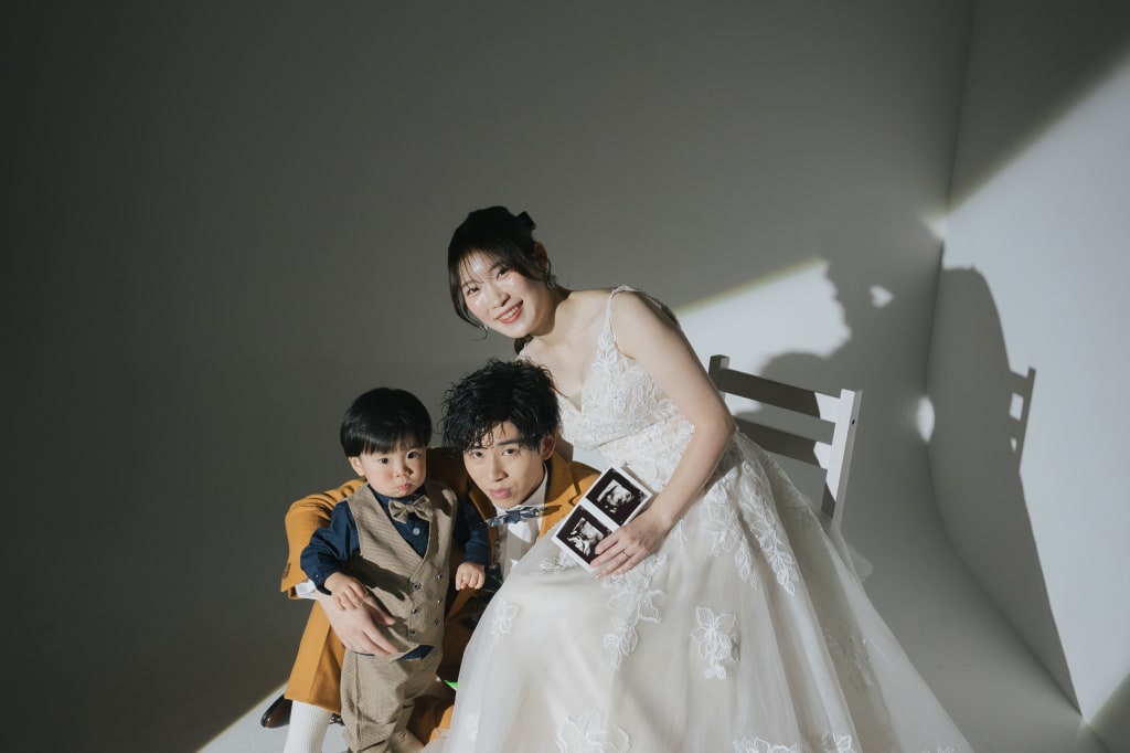 親子でスタジオ撮影