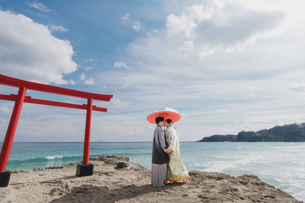 伊豆 河津桜【選べる2箇所】和装＆洋装ロケーションプラン | フォトウェディング・前撮り・結婚写真