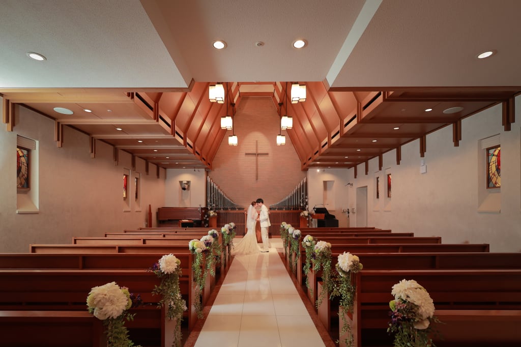 結婚式風の撮影