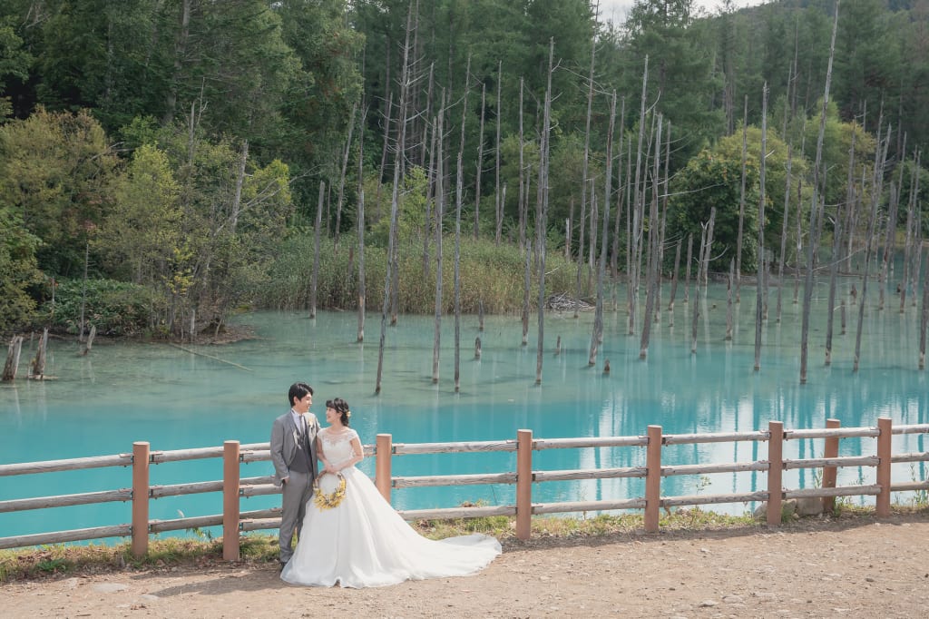 白金青い池 | デコルテフォトグラフィー | 前撮り・フォトウェディング