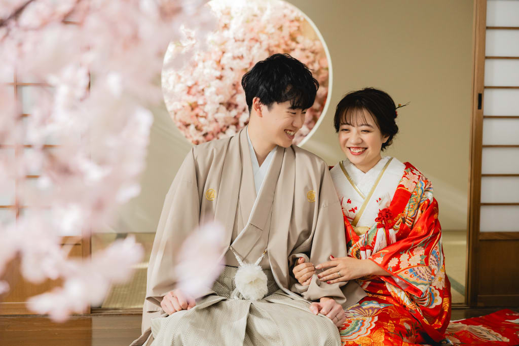 屋内庭園スタジオでお二人らしく！