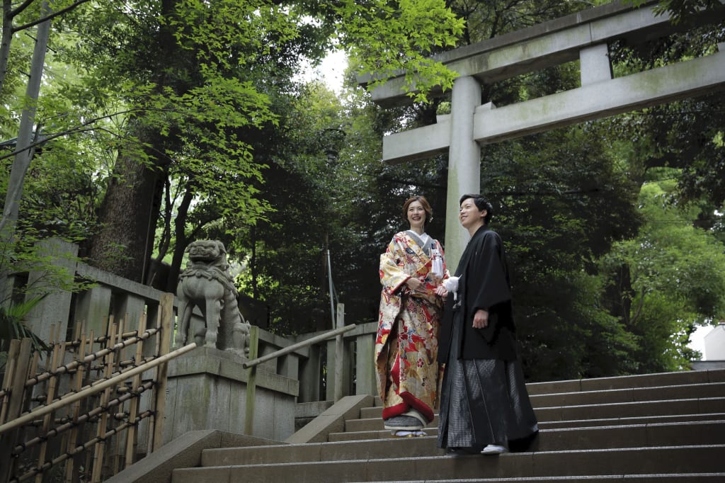 渋谷氷川神社 | デコルテフォトグラフィー | 前撮り・フォトウェディング
