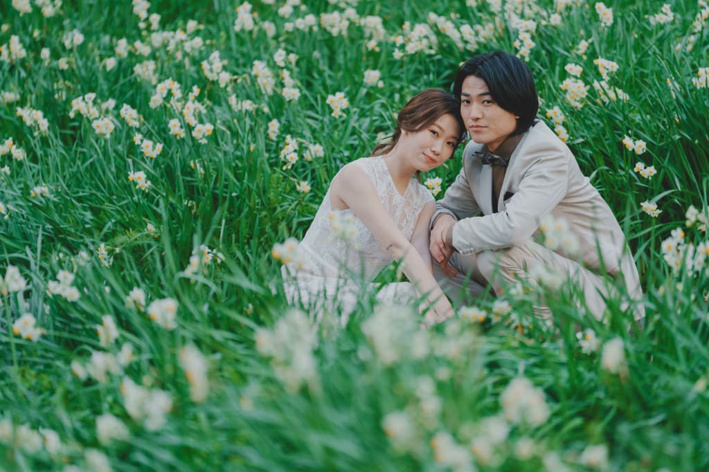 蜻蛉池公園 | デコルテフォトグラフィー | 前撮り・フォトウェディング