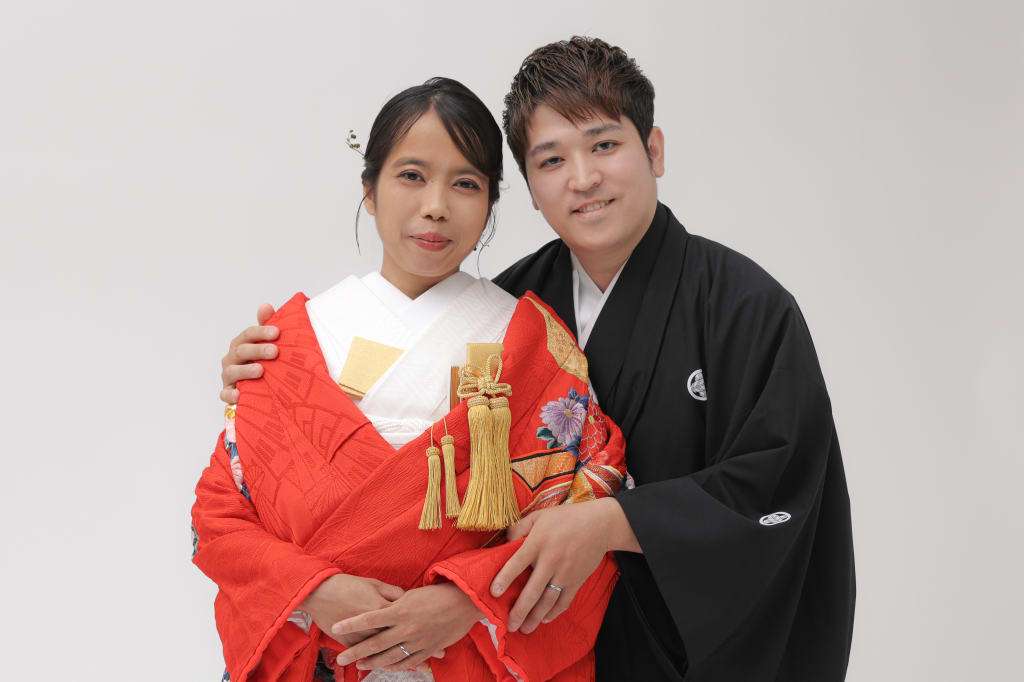スタジオで二人が主役の和装撮影！