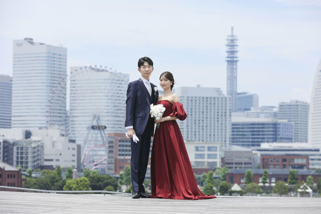 晴天の大桟橋