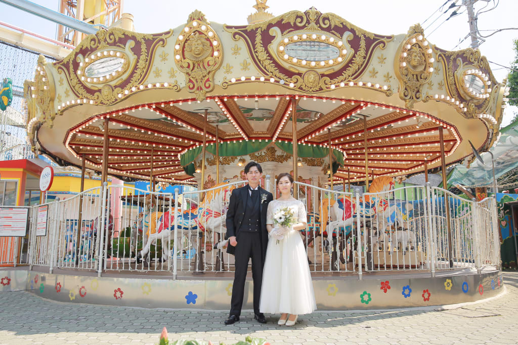 浅草花やしき | デコルテフォトグラフィー | 前撮り・フォトウェディング