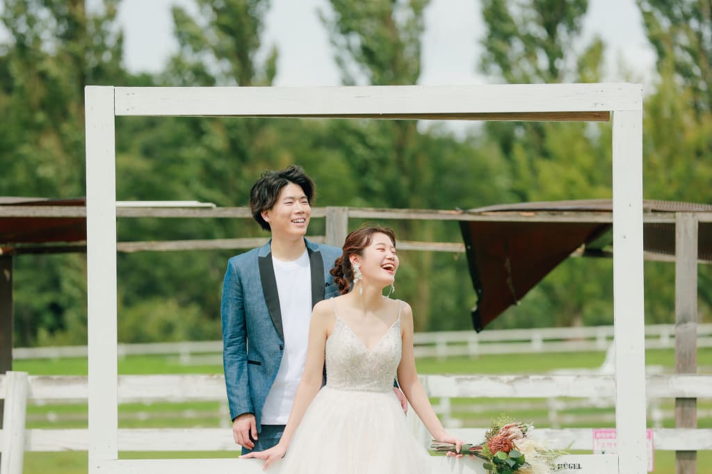 【秋限定！花ロケ】ブルーメの丘ロケーションプラン | フォトウェディング・前撮り・結婚写真