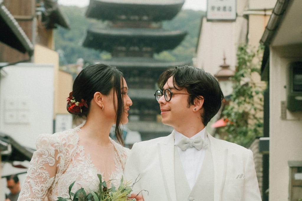 洋装を纏って古都へ