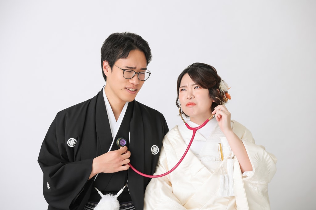 和装スタジオで二人らしい写真を残そう！