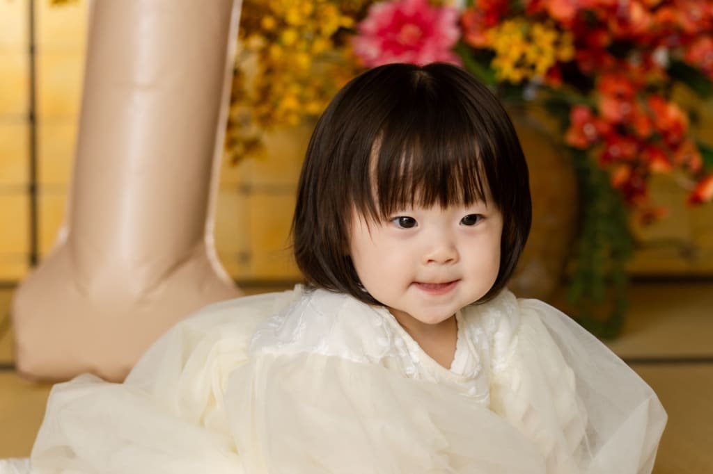 1歳のバースデー＆和装ファミリーフォト