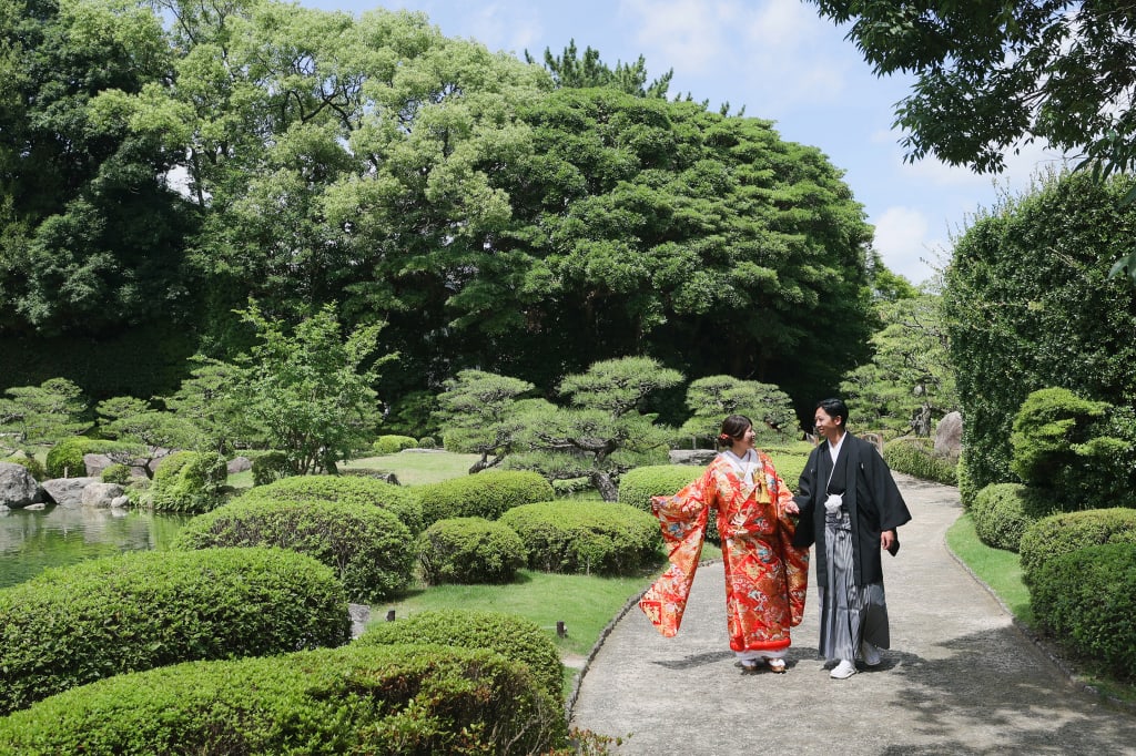 大濠日本庭園ロケーション(お庭のみ)プラン | フォトウェディング・前撮り・結婚写真