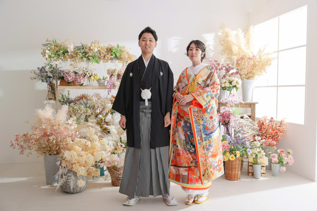 和装も洋装もいろんな背景で！