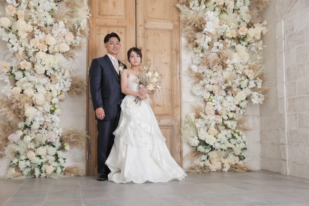 ドライフラワーのチャペル撮影