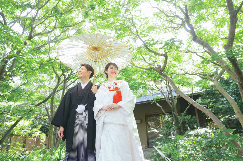 新緑が綺麗な目白庭園