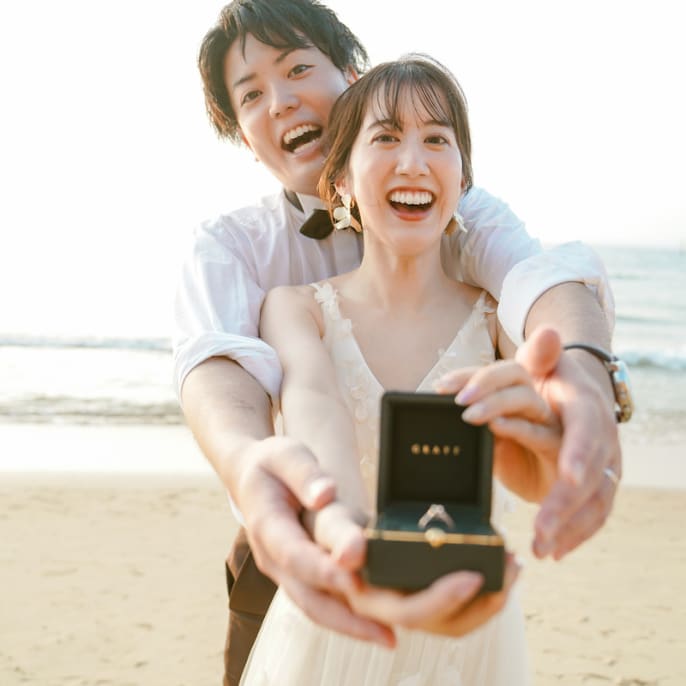 海と笑顔と 夏の思い出 | デコルテフォトグラフィー | 前撮り・フォトウェディング