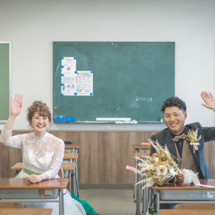 ふたりが青春を過ごした街 思い出を辿る特別な一日 | デコルテフォトグラフィー | 前撮り・フォトウェディング
