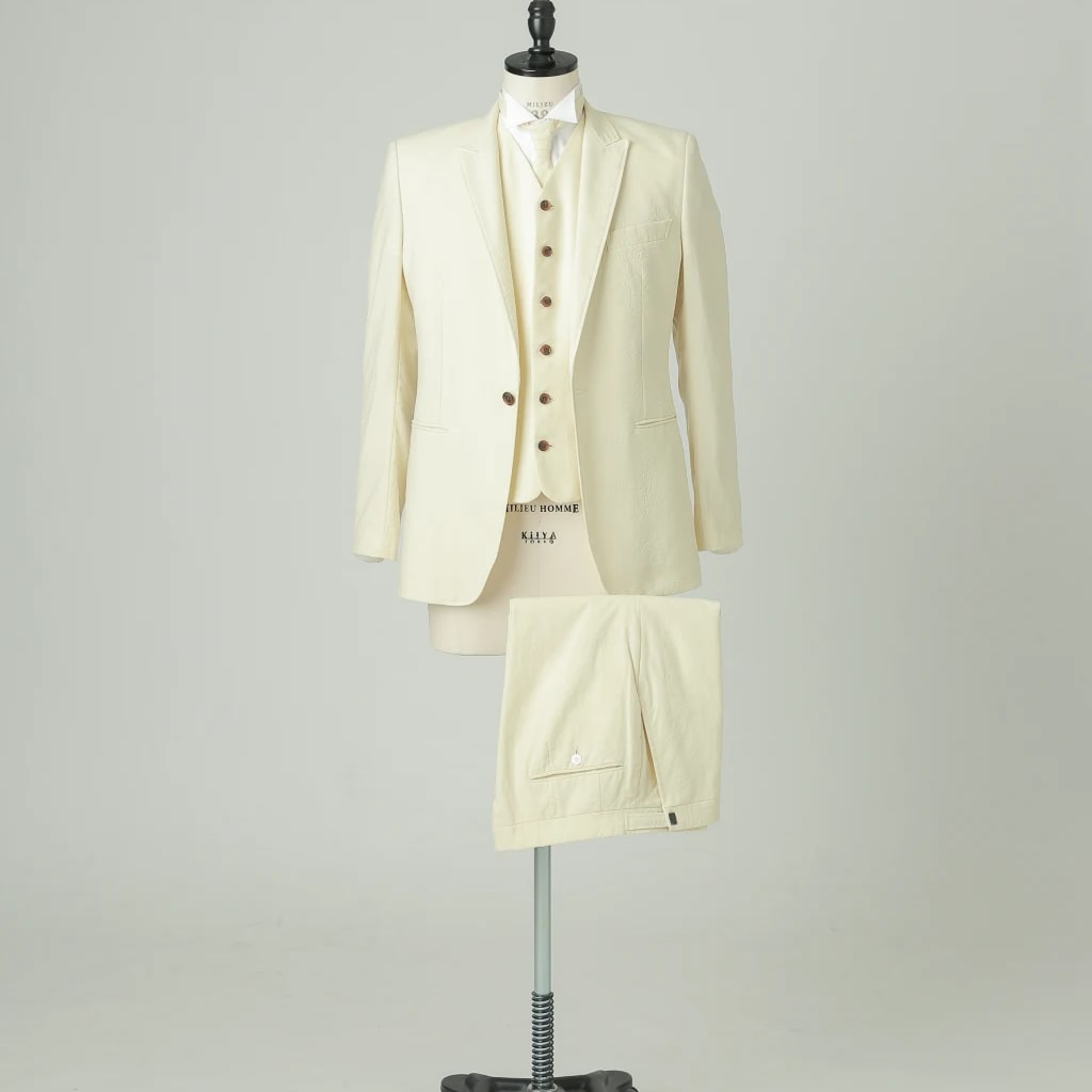 SI-047/白カジュアル３ピース