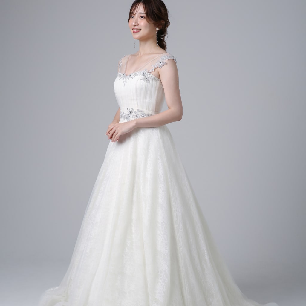 シルバー刺繍２wayレース