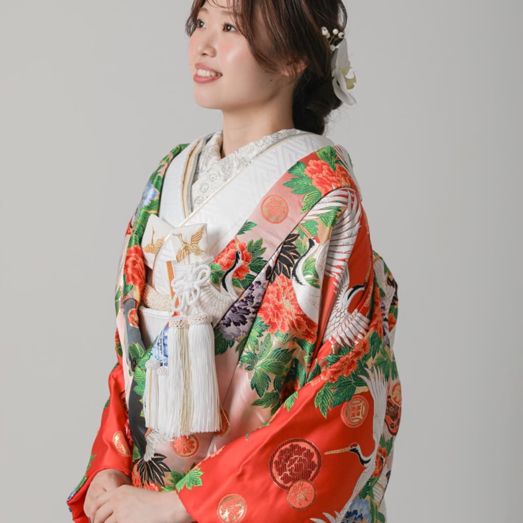鶴　芍薬