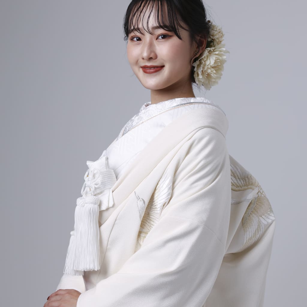 ちりめん科織鶴刺WU00590