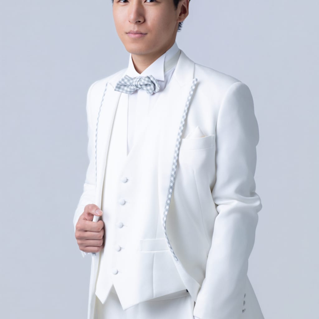 白・グレーチェックライン