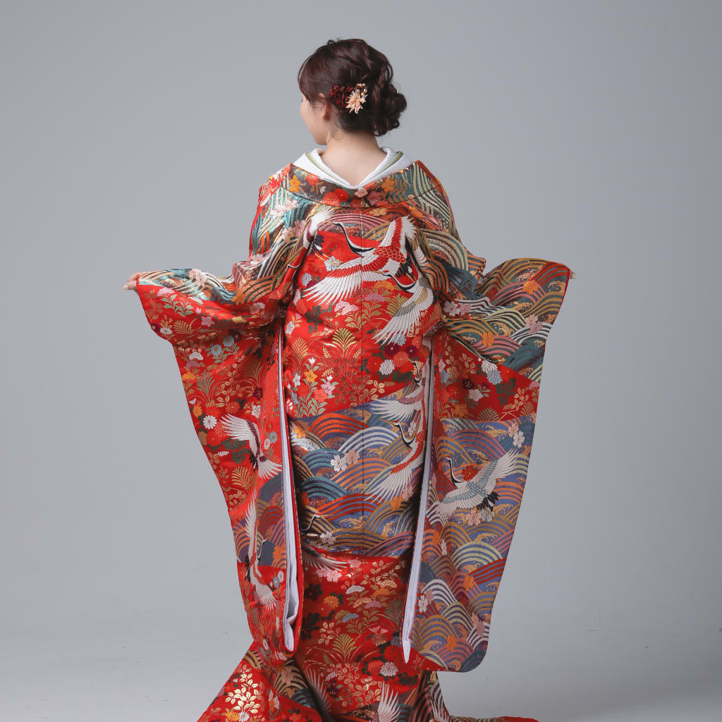 青海波四季花鶴IU01213